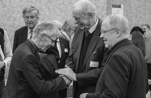 Weihbischof em. Dr. Paul Wehrle, Dr. Paul Josef Kardinal Cordes, Prof. Dr. Heinrich Pompe